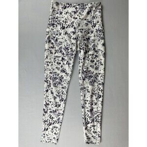 Balance Collection Leggings Women's S White Watercolor Snake Print Yoga Pant